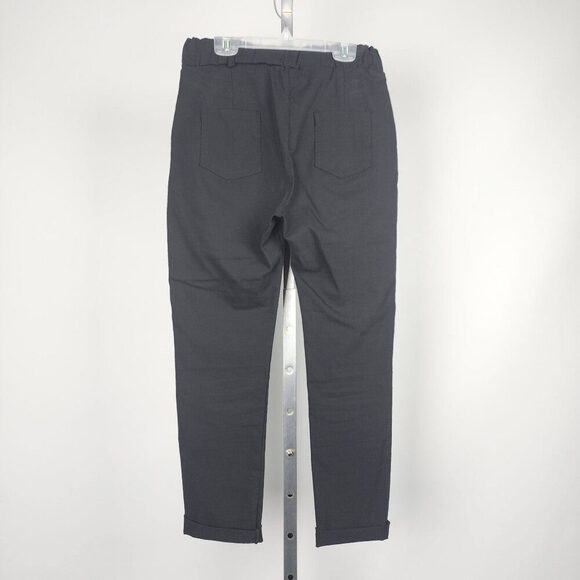 Bella Amore Made In Italy Black Straight Leg Cropped Pants Size S/M - Picture 6 of 10